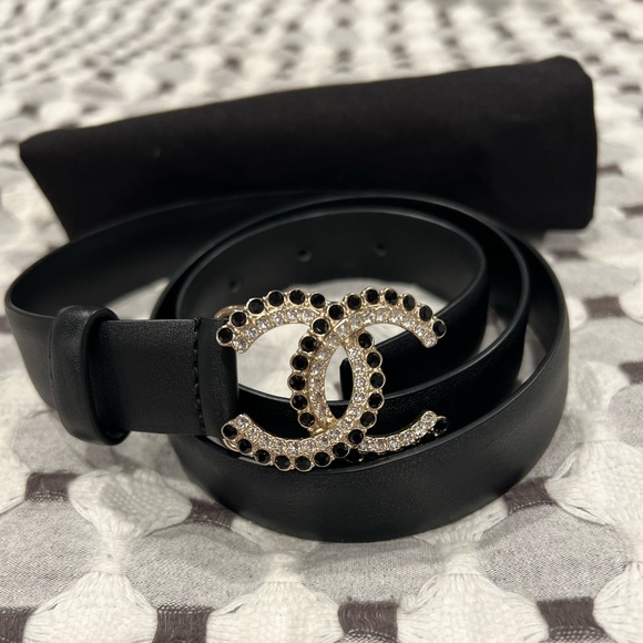 CHANEL CC Logo Luxurious leather belt ⭐️⭐️⭐️size 80 - Picture 8 of 17